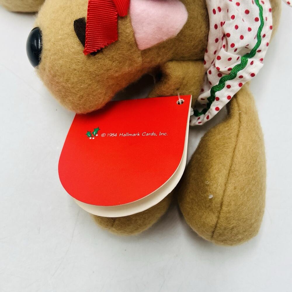 Rhonda Reindeer Beanie Stuffed Animal Burger King Hallmark Plush 1987 - Picture 5 of 6